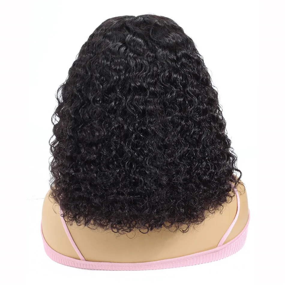 Yeswigs Swiss 4*4 Lace Closure Human Hair Kinky Curly Short Bob Wig 6 Inch Unprocessed Virgin Brazilian Mink Hair Lace Front Wig - Image 6